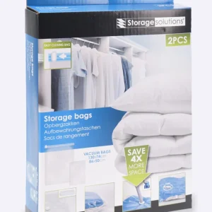 2 sacs rangement aspirables gain de place
