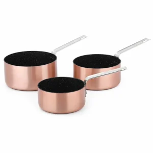 3 casseroles empilables alu 16/18/20cm Astuce