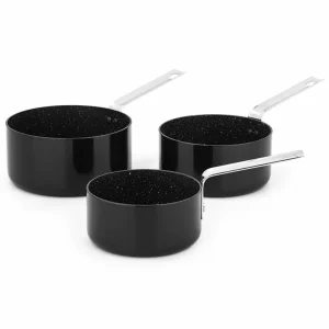 3 casseroles empilables alu 16/18/20cm Astuce, foncé