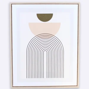 Affiche encadrée 40x50cm thème graphique