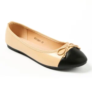 Ballerines bout rapporté et petit noeud