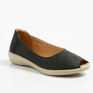 Ballerines ajourées avec bout ouvert