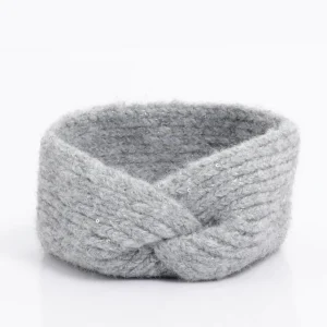 Bandeau chaud maille brillante à sequins