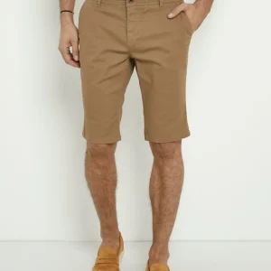 Bermuda en toile de coton extensible