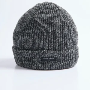 Bonnet en maille côtelée à revers