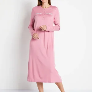Chemise de nuit brodée en Courtelle®