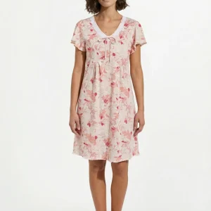 Chemise de nuit coton dentelle