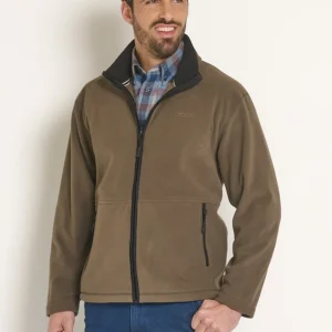 Veste zippée polaire col montant